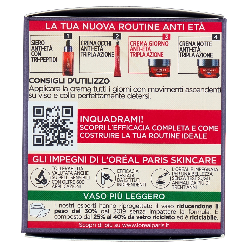 L'Oréal Paris Revitalift Laser Tripla Azione Crema Anti-Età Giorno 50 ml